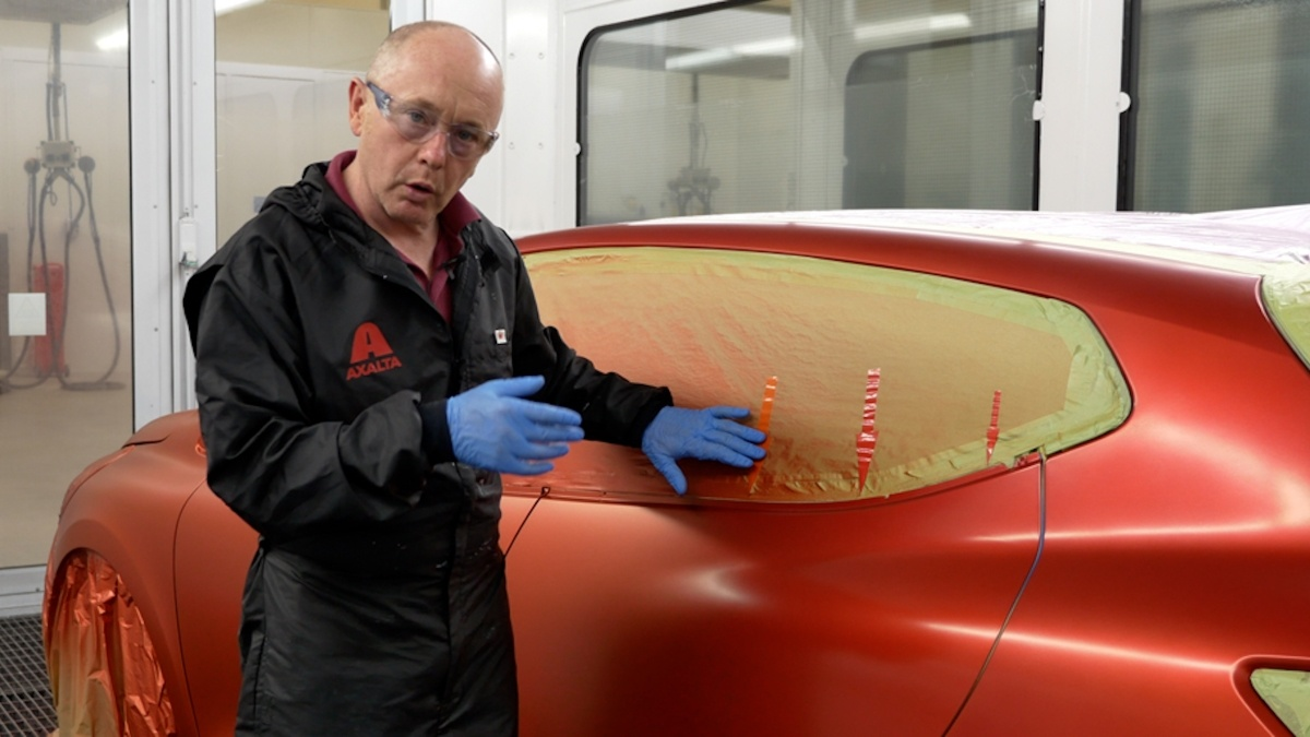 Cromax - Let's get to work video tinted clearcoat repair process