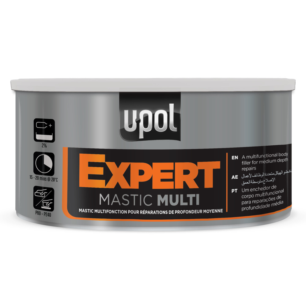 Mastic Noir pour plastique UPOL PLAST X 